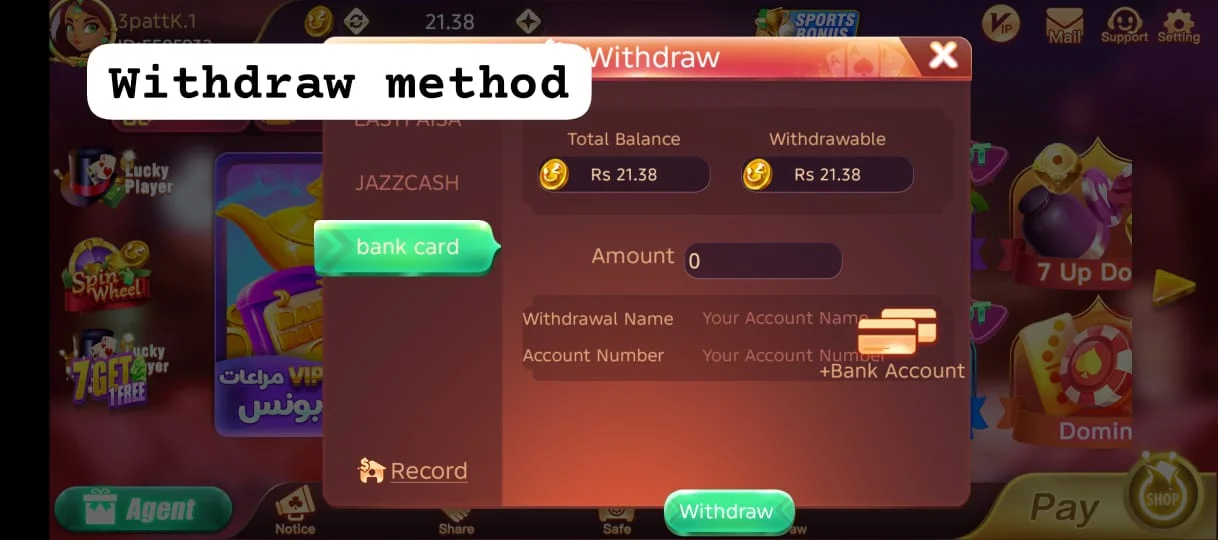 3 Patti Gold Payment Methods