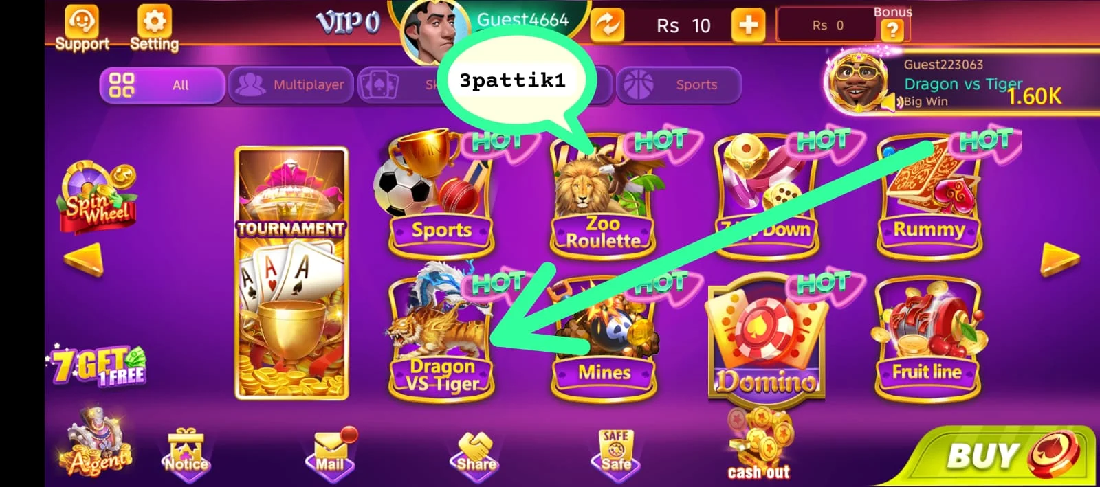 Dragon vs Tiger Cards