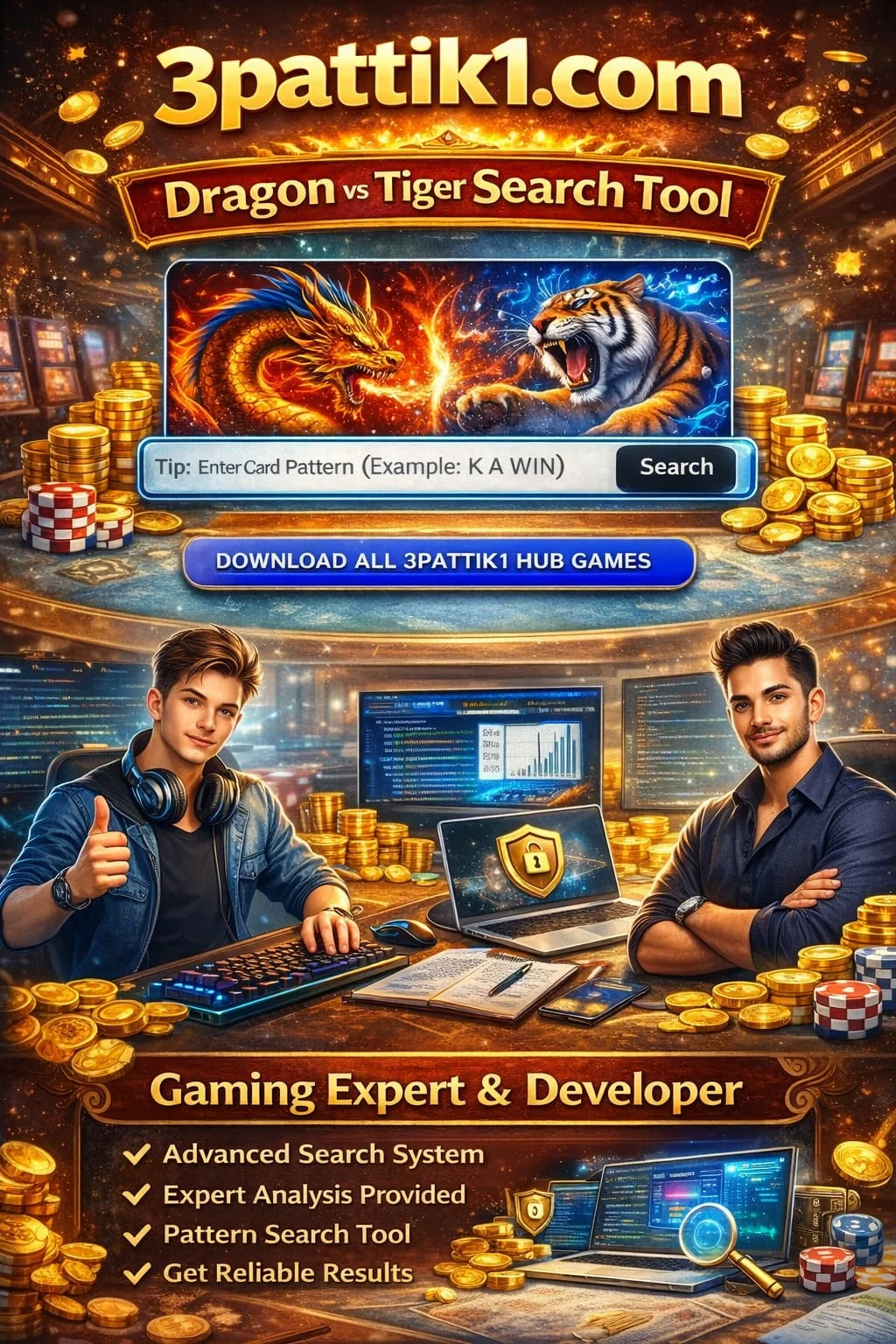 Dragon vs Tiger Cards